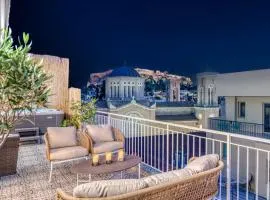 Luxury Apt with Acropolis view Balcony and Jacuzzi