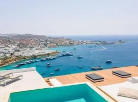 Exclusive Above Nammos Villa | Villa Mystique | Overlooking Famous Nammos Bar/Restaurant | Infinity Pool | Outdoor Bar and BBQ | Mykonos