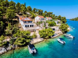 Villa Dupin Oceanfront with boat dock，位于Bobovišća的酒店