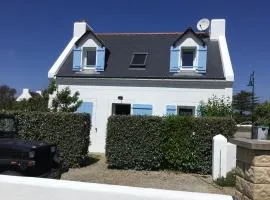 Maison cosy à Kervilahouen, 1 km de la mer, jardin, terrasse, BBQ, proche supérette, 5 pers. - FR-1-418-192