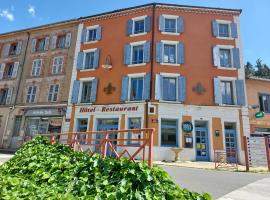Logis Hôtel Le Jardin des Thermes，位于Sail-sous-Couzan的酒店