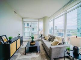 Modern Suite Calgary Downtown 5 min walk Stampede，位于卡尔加里的公寓