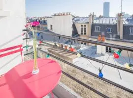 Eiffel tower view and terrace