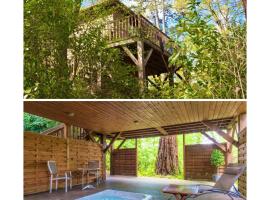 Cabane avec Jacuzzi privatif du Manoir du Parc - Adults only，位于阿姆博斯的酒店
