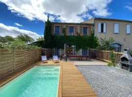 Maison indépendante, canal du Midi, Piscine