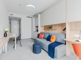SuperApart Wilanów MiniStudio, Medicover, Świątynia Opatrzności，位于华沙的酒店