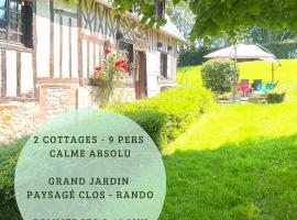 Le Manoir de la Lanterne et son cottage - 2 à 9 pers，位于Neuville-sur-Touques的酒店