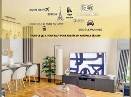 L'îlot Zen- Idéal pour famille-Groupe-Pro-Double Parking-highwifi-Aeroport Orly 8min-Paris30min，位于弗雷讷的酒店