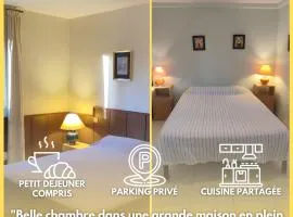 Chambre B&B à Font Margout - Calme - 4km de Sarlat - Petit-déjeuner