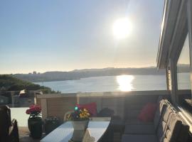 Flott leilighet med topp utsikt，位于桑内斯的酒店