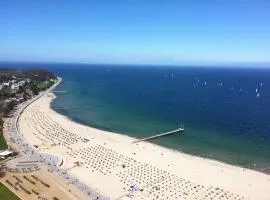 Beachside 2-Zimmer-Wohnung mit Meerblick