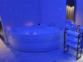 Jacuzzi Apartman De Lux - Cacak，位于查查克的带按摩浴缸的酒店