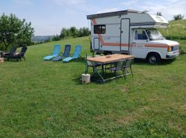 Camping car vintage，位于Saint-Barthélemy-le-Plain的露营地
