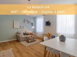 La Maison 44 - Duplex T3 - Clim, calme, Via Rhôna