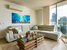 Penthouse Edificio Wind Playa Salguero，位于Gaira的酒店