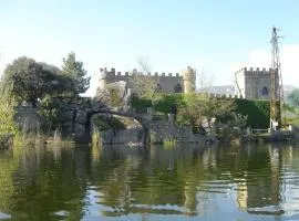 Island accommodation with castle