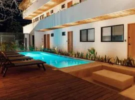 Cozy apartment with pool in Bacalar Center