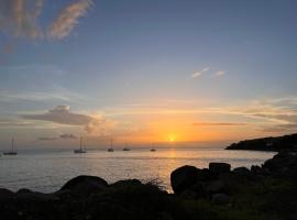 Tropical Golden, vue mer et plage à 5 min à pied，位于Gourbeyre的酒店