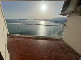 28 Bonito Departamento a Pie de Playa con Vista a la Bahía en Condominio la Palapa