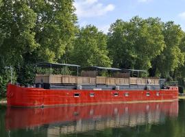 La péniche de Fabrice avec Jacuzzi privatif，位于斯特拉斯堡的度假短租房