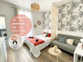 Studio 10min Paris Centre I CDG，位于德朗西的酒店