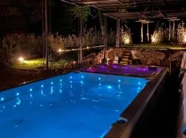 Luxurious villa with heated pool