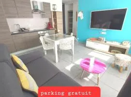 Gîte le rietz 42m2 au r d c grand parking 250 gratuit face au logement