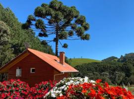 Chalés Canto da Serra，位于蒙特韦尔迪的山林小屋