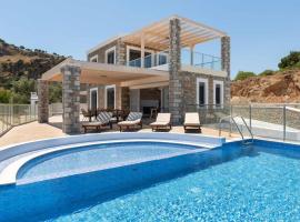 Luxury Rhodes Villa Villa Summer Memories 4 Bedroom Private Pool Lindos，位于vlicha的酒店