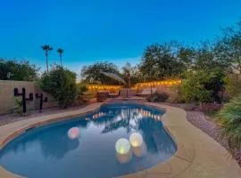 Kiva Cove Pool & Sun Loungers on the Patio