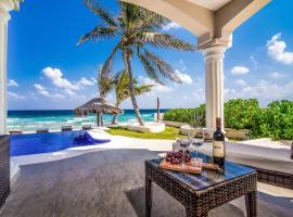 Sofi Beachfront villa in Tankah Bay!，位于Chacalal的酒店