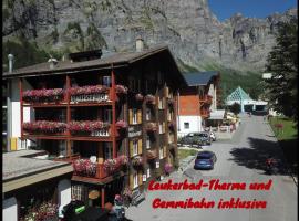 Hotel Walliserhof-Leukerbad-Therme，位于洛伊克巴德的酒店