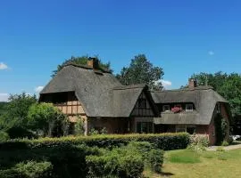 Reetgedecktes Ferienhaus am Strandweg in Lütjensee