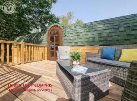 Le Tonneau viticole au milieu de la nature avec animaux - FR-1-496-325