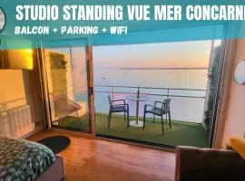 - L'IROIZH - CONCARNEAU - VUE MER PANORAMIQUE - STUDIO STANDING PLAGE DES SABLES BLANCS - PARKING - DRAPS INCLUS - PANORAMIC SEA VIEW - NEAR THALASSOTHERAPY - Wifi -