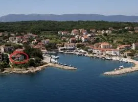 Ferienwohnung auf der kroatischen Insel Malinska mit Blick aufs Meer