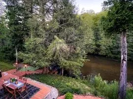 Firefly Lodge! Boardman River! Hot Tub! Woodstove!