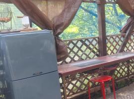 A detached guesthouse and rental cafe, Cress - Vacation STAY 60096v，位于Kakkonda的露营地