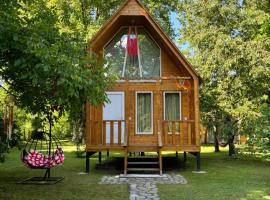 Wooden Cottage Near Tianeti，位于Tʼianetʼi的酒店