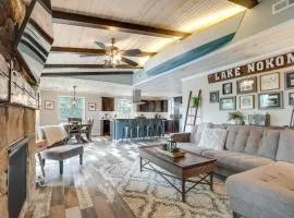 Tranquil Lakefront Cabin Fire Pit, Grill and Patio