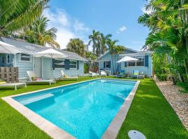 Modern Designer Gem Flamingo Park with Private Pool & Cottage，位于西棕榈滩的酒店