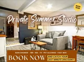 Private Summer Studio I Groceries Nearby 36c