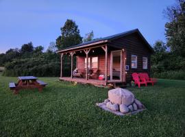 Sunset and Stargazing Sleeping Cabin-Off Grid，位于Hamilton的露营地