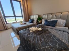 BaliResidenc Sea View 2-6 Pax WaterPark 5minJonker，位于马六甲的带停车场的酒店