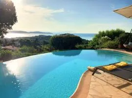 4-Star Private Villa with Heated Pool and Panoramic Sea View at Gulf de Saint Tropez