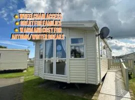 Luxury static caravan, 6 berth, Marine Holiday Park, Rhyl, Wales