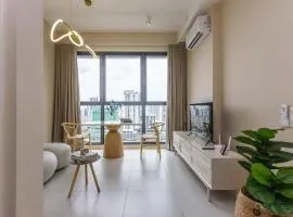Designer Suites 2BR Apartment in Penang near George Town Self Check-In WiFi Partial Seaview