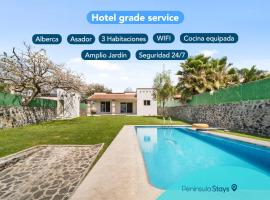 3BR Casa familiar con alberca y asador en Oaxtepec，位于瓦兹特佩克的酒店