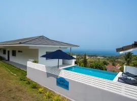 Luxury home with a pool - stunning sea views