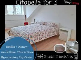 Ô Reflets - Citabelle for 3 - Studio 2 beds view "Citadelle"